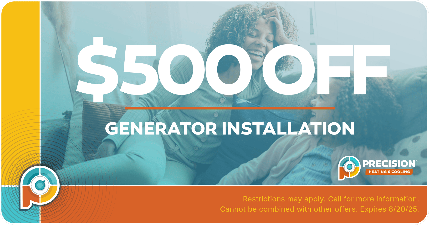 $500 off generator install.